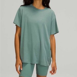 Lululemon all yours tee tidewater teal size 8